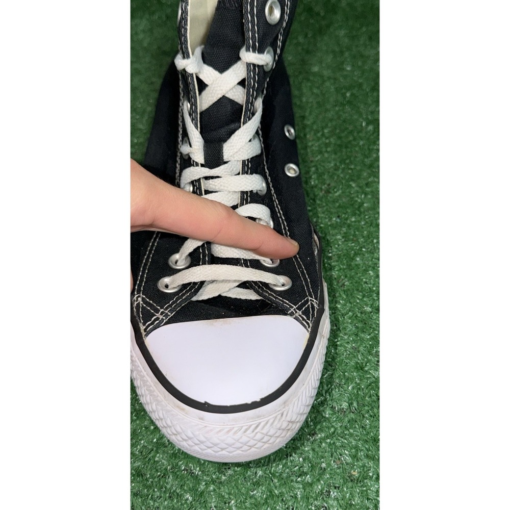 Converse Shoes Womens Size 10 Chuck Taylor All Star High Top Black White Sneaker - Picture 7 of 11